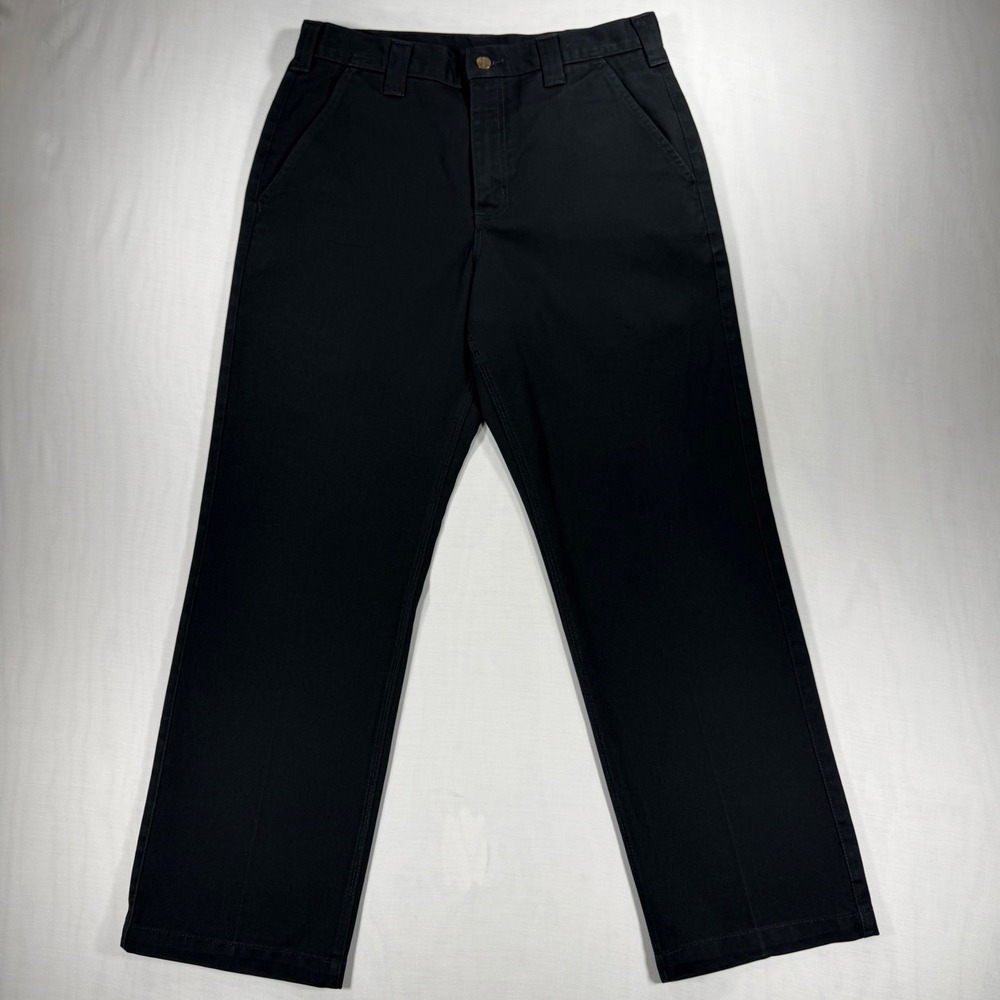 Vintage 90s Carhartt B290 BLK Blended Twill Work Pants Men's 33x30 Black 1999